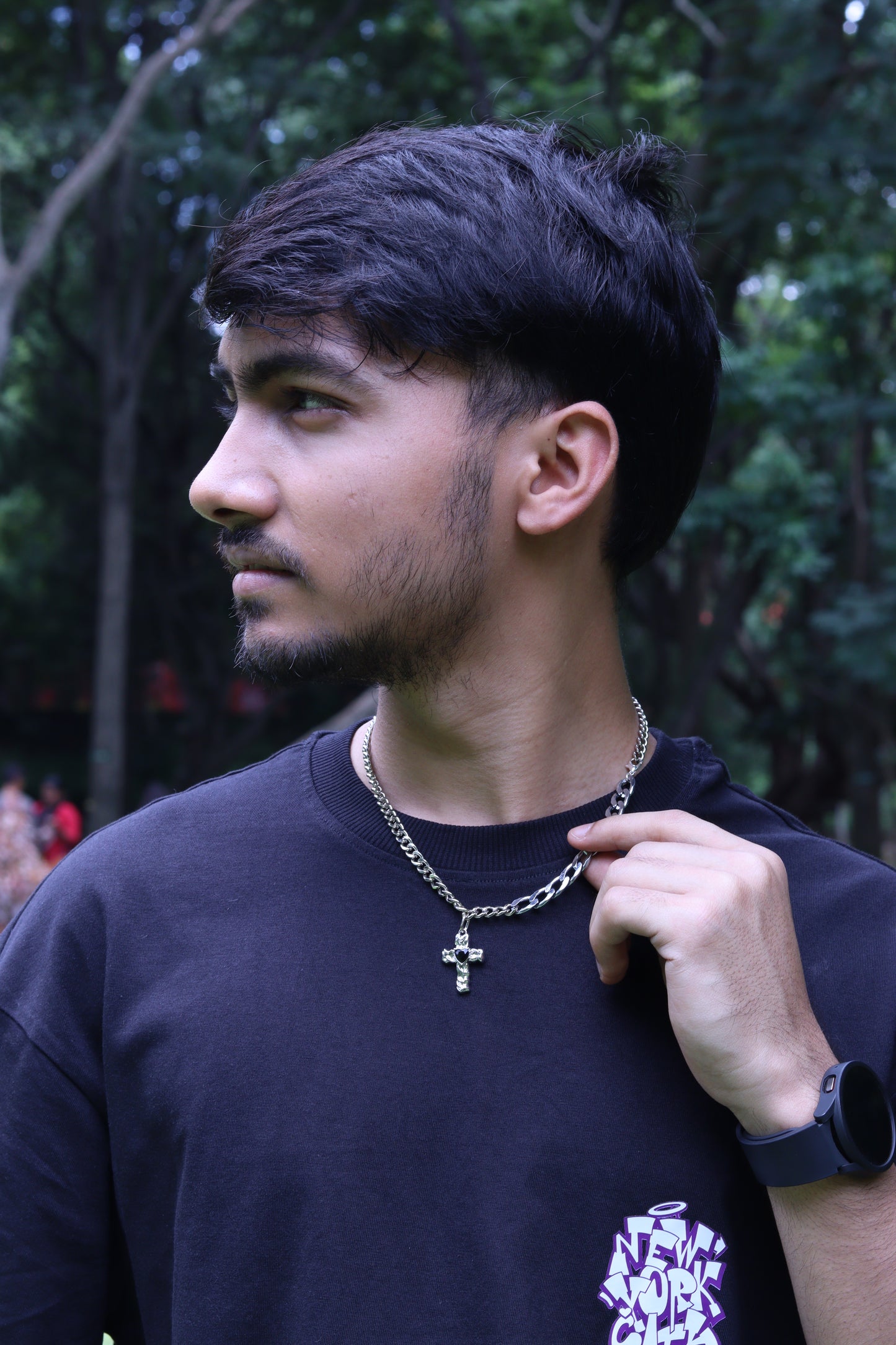 Corcrux Pendant worn — men's pendant India