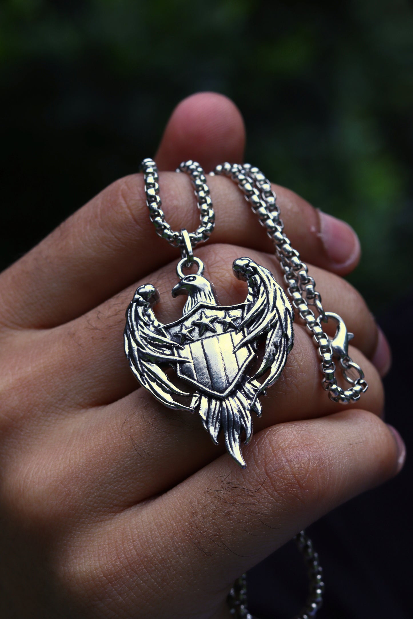 Sovereign Pendant worn — men's pendant India