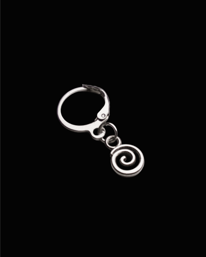 Swirl Earring - Statement Earrings for Men | Drippin'gear Streetwear Jewellery India